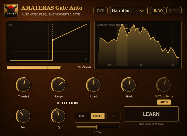 AMATERAS Gate Autoのプラグイン画面
